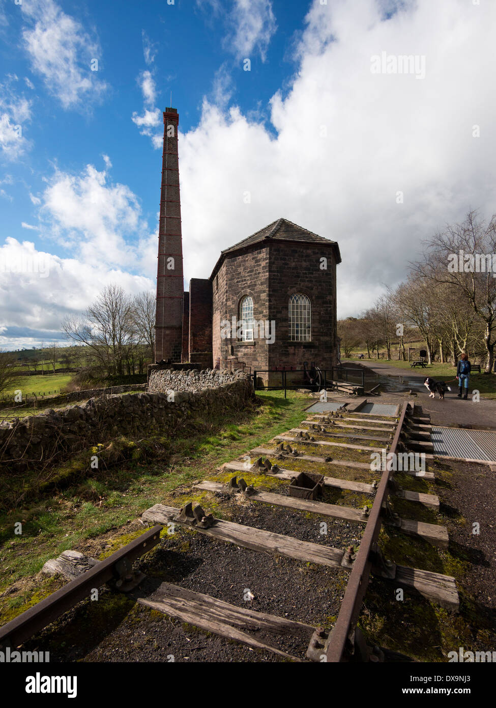 Middleton oben auf den hohen Peak Trail Derbyshire Peak district Stockfoto