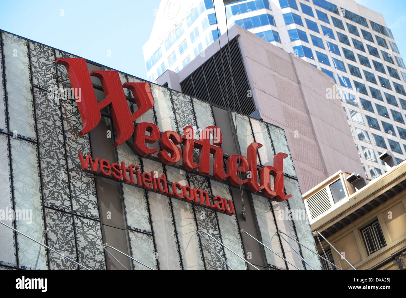 Westfield shopping Entre in der Pitt Street, Sydney City Centre, Australien Stockfoto