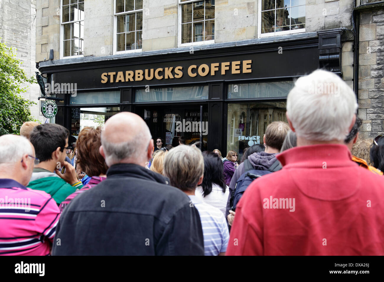 Starbucks Coffee Shop, Edinburgh, Schottland, Großbritannien Stockfoto