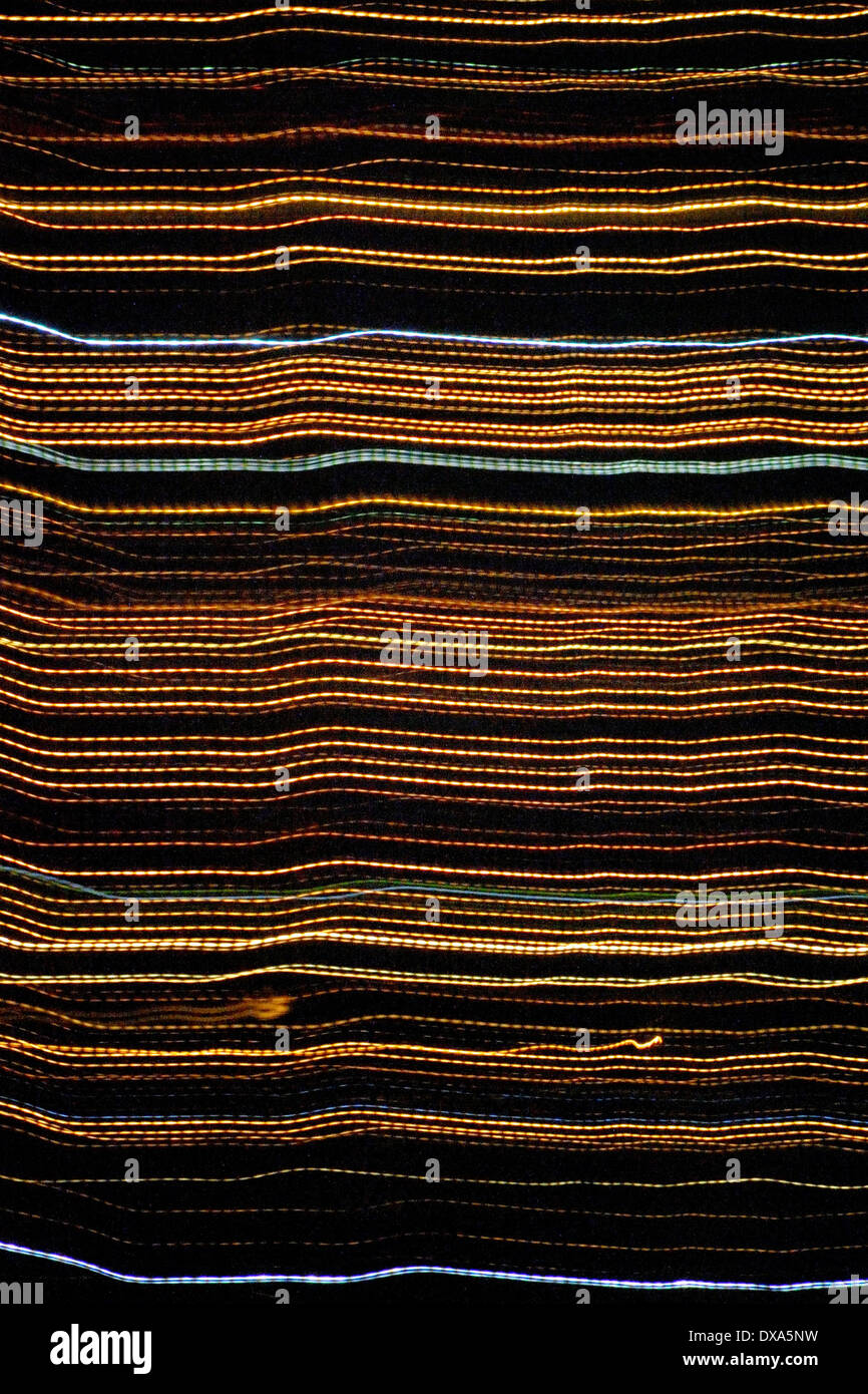 Parallel dots helle Linien Gelb Weiß Orange Stockfoto