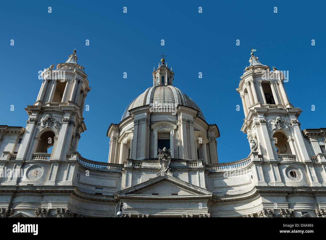 Sant'Agnese in Agone befindet sich auf der Piazza Navona, Rom, Italien Stockfoto