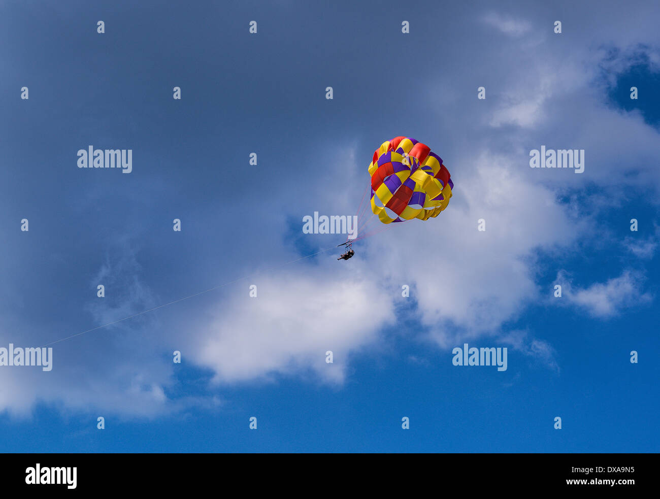Parasailing, Negril, Jamaika Stockfoto