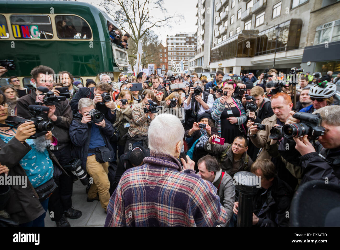 Dame Vivian Westwood Fracking Zukunft Carnival in London Stockfoto
