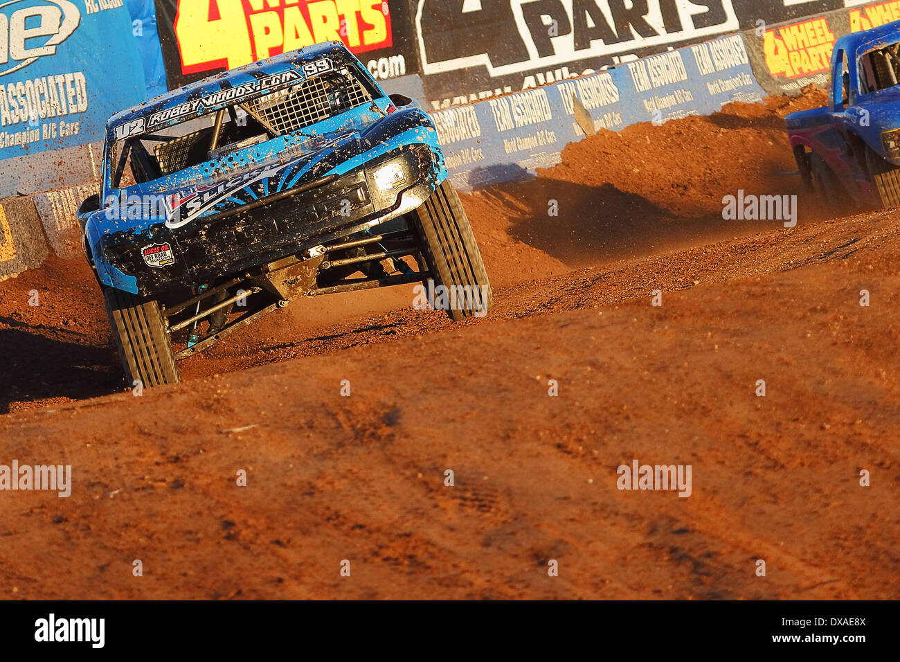 CHANDLER, AZ - 28 Okt.: Robby Woods (99) mit Geschwindigkeit während der Lucas Oil Off Road Series racing Challenge Cup am 28. Oktober 2012. Stockfoto