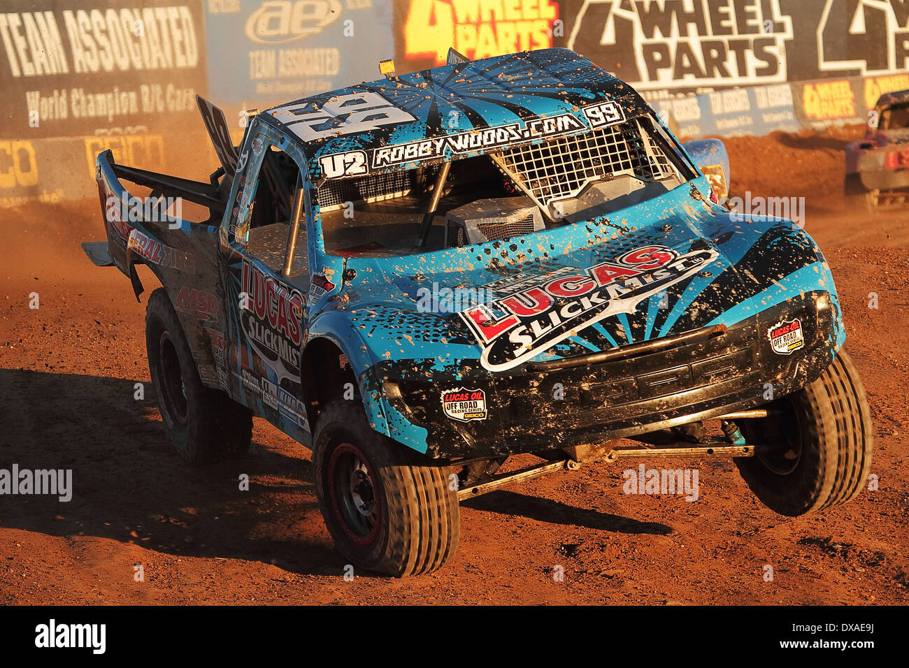 CHANDLER, AZ - 28 Okt.: Robby Woods (99) mit Geschwindigkeit während der Lucas Oil Off Road Series racing Challenge Cup am 28. Oktober 2012. Stockfoto