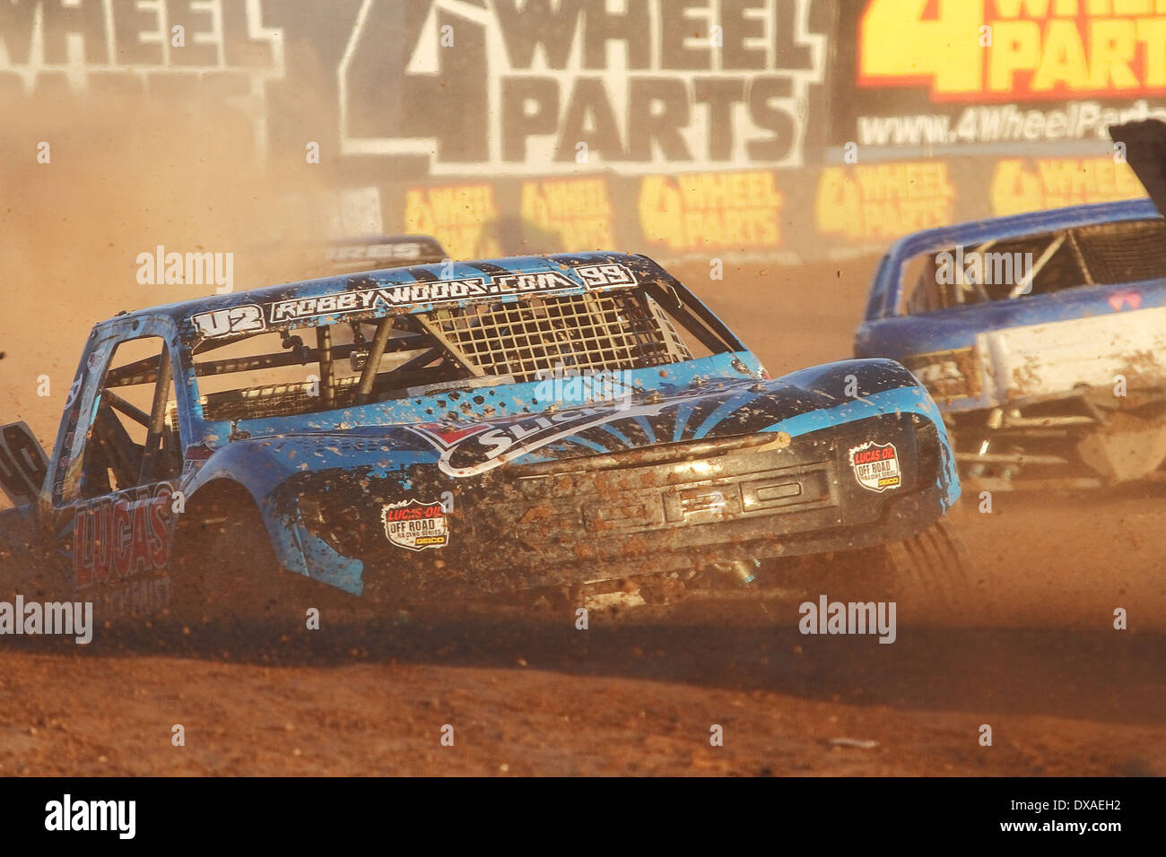 CHANDLER, AZ - 28 Okt.: Robby Woods (99) mit Geschwindigkeit während der Lucas Oil Off Road Series racing Challenge Cup am 28. Oktober 2012. Stockfoto