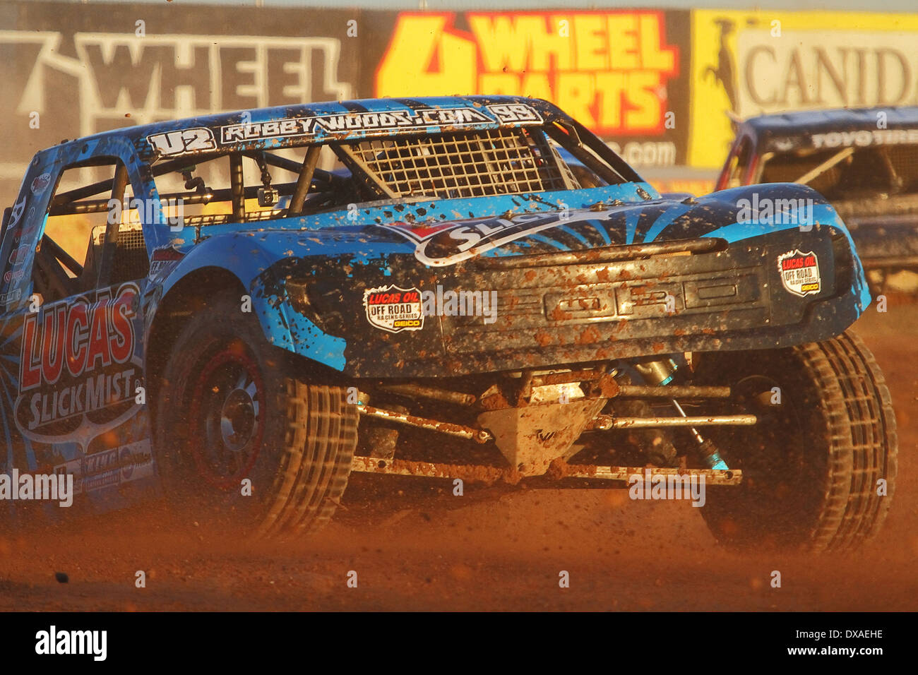 CHANDLER, AZ - 28 Okt.: Robby Woods (99) mit Geschwindigkeit während der Lucas Oil Off Road Series racing Challenge Cup am 28. Oktober 2012. Stockfoto