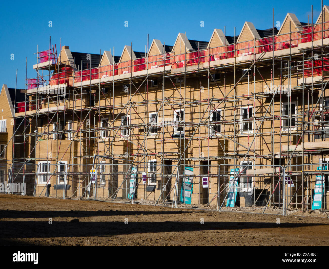 Neues bauen Häuser Stockfoto