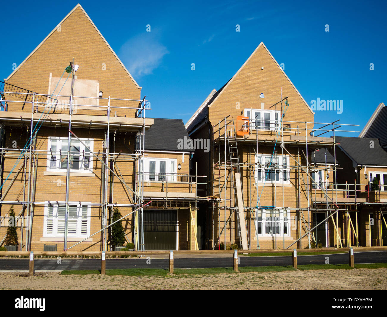 Neues bauen Häuser Stockfoto