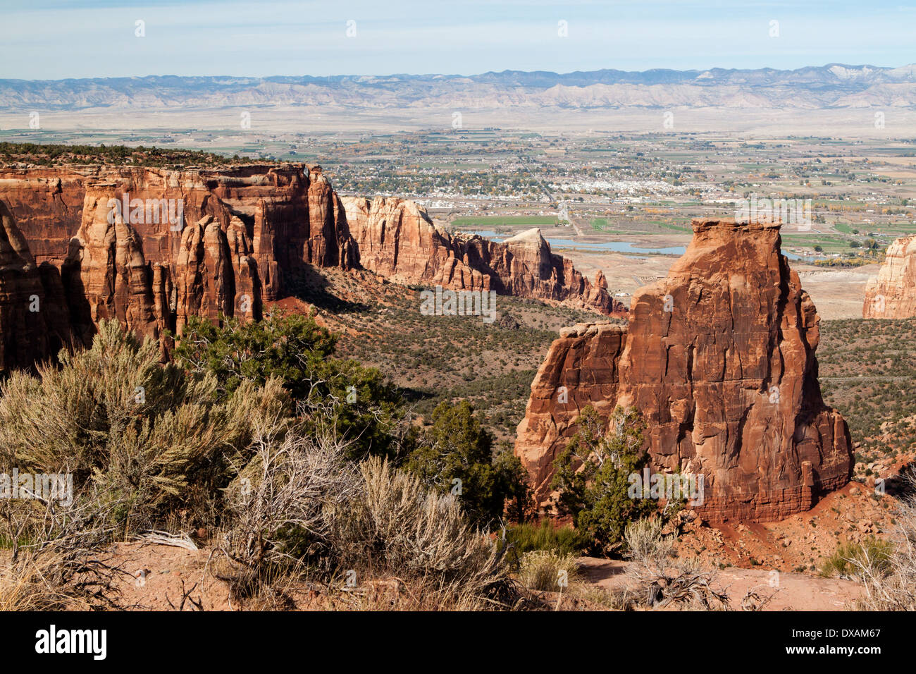 Independence Rock in Colorado National Monument USA Stockfoto