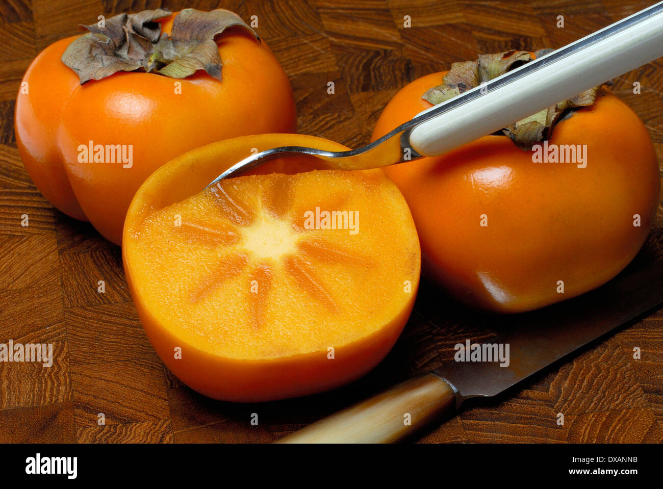 Dattelpflaume, orientalische Persimmon Stockfoto