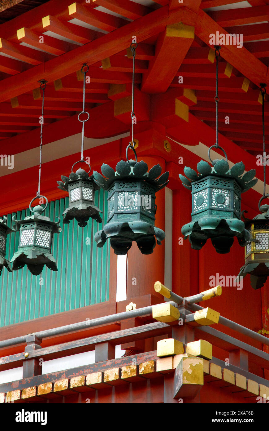 Laternen, Kasuga-Taisha Stockfoto