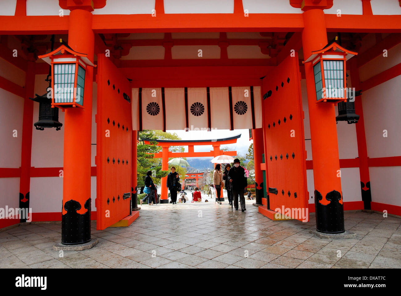 Fushimi Inari Schrein, Kyoto Stockfoto