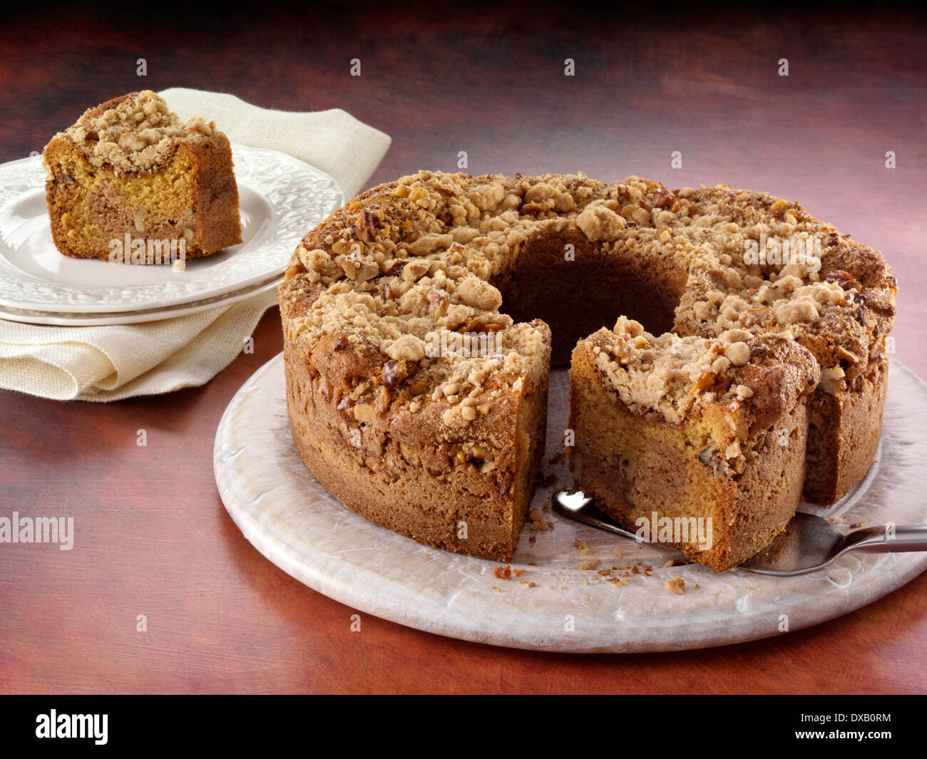 Garnavillo Kaffee-Kuchen Stockfoto