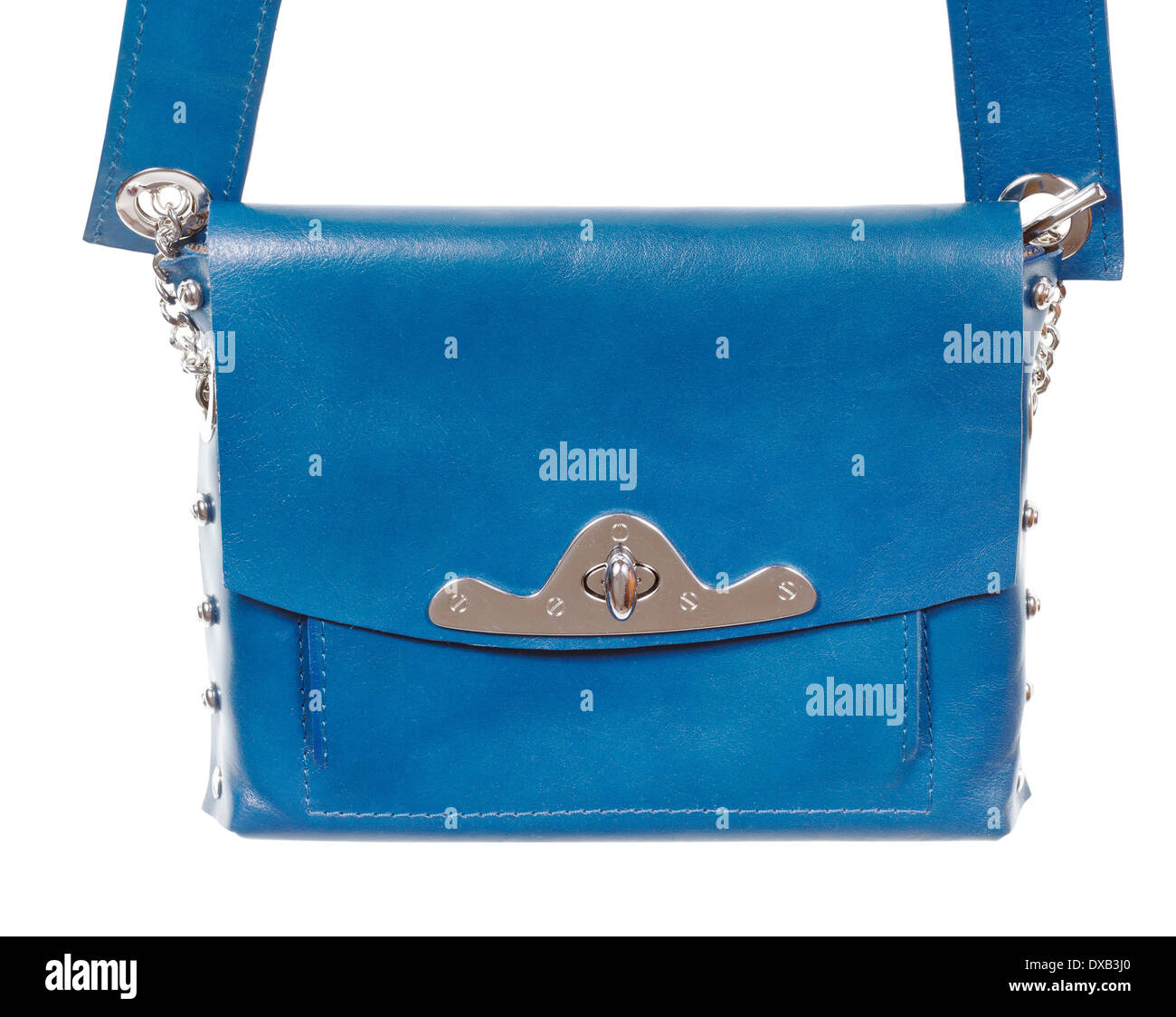 Erstaunlich Blaue Handtasche Leder Ebenbild
