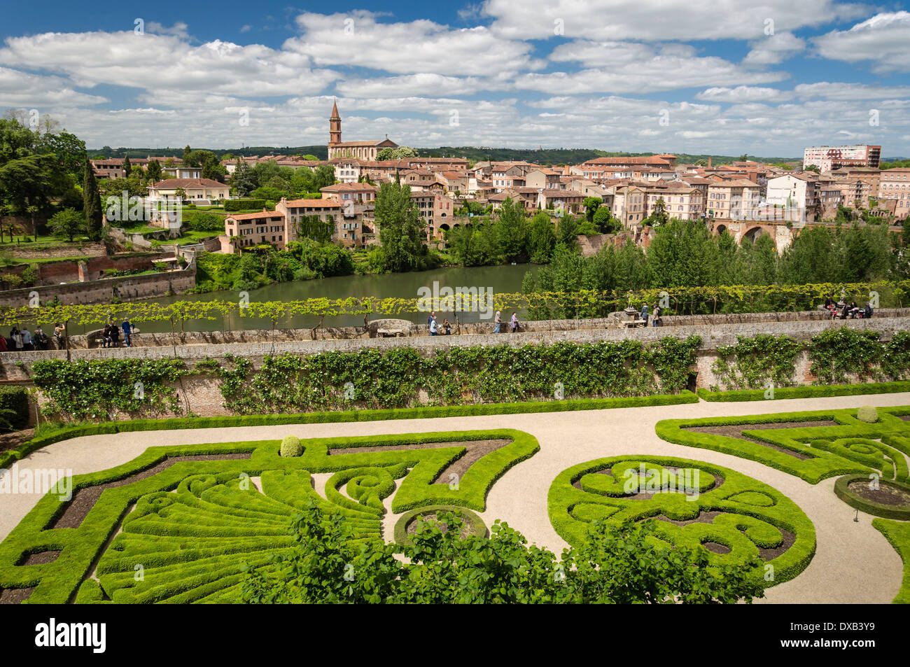 Blick von der Palast Berbie in Albi. Frankreich Stockfoto