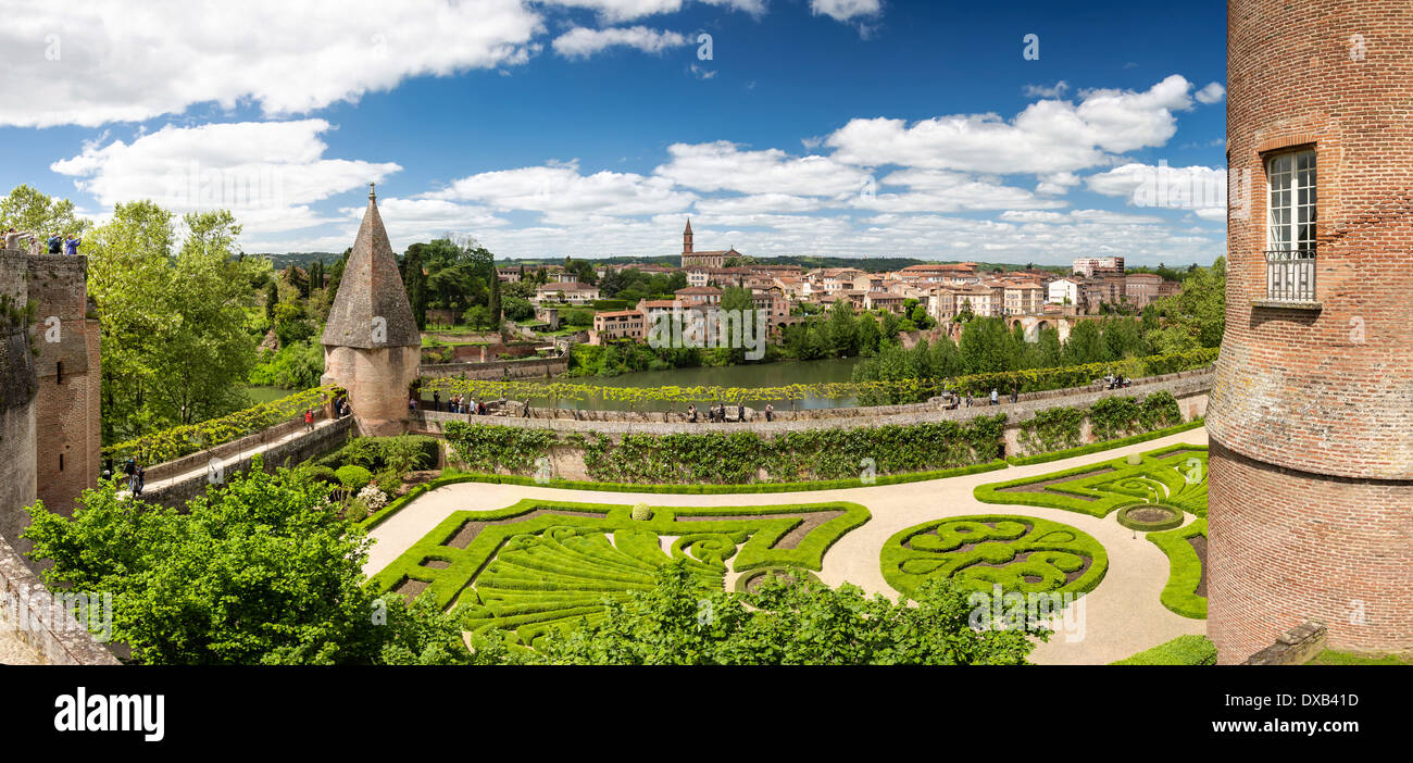 Blick von der Palast Berbie in Albi. Frankreich Stockfoto