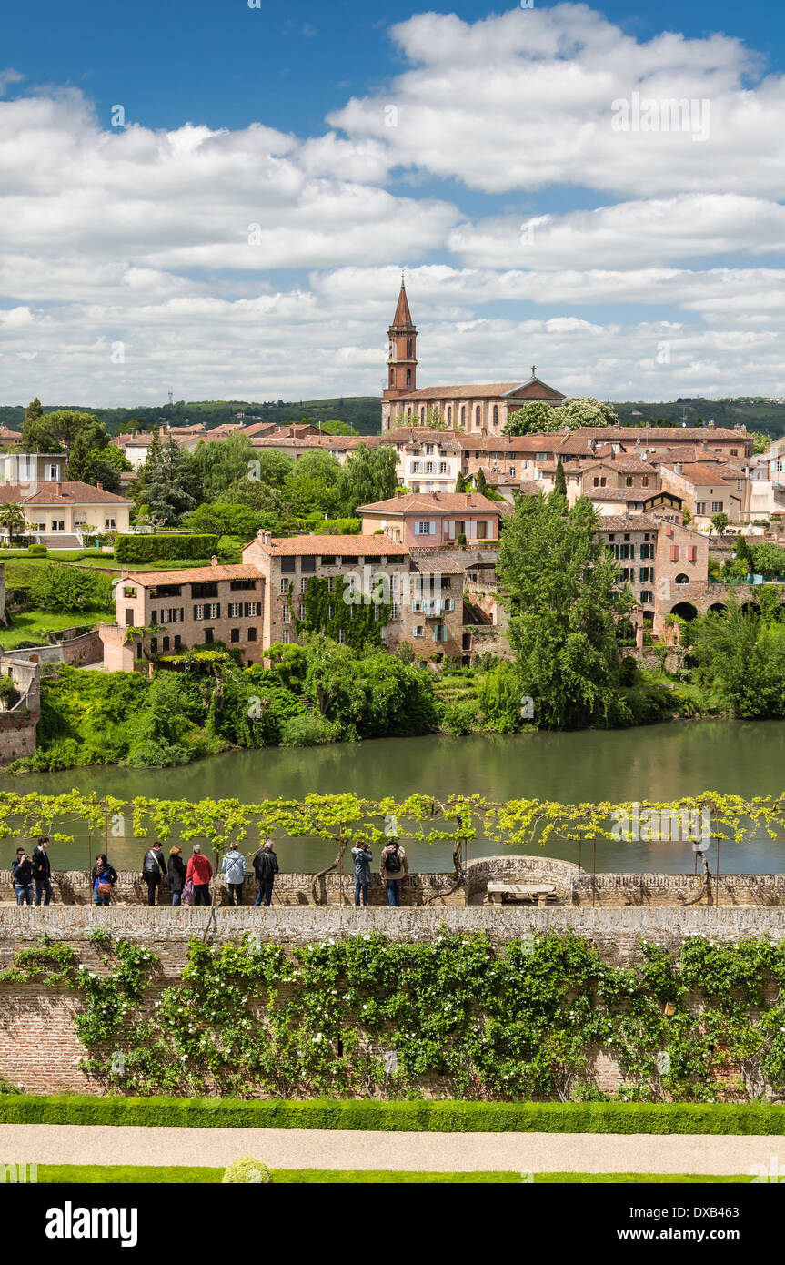 Blick von der Palast Berbie in Albi. Frankreich Stockfoto
