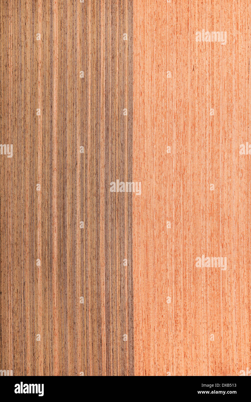 Textur gestreift Nussbaum, hölzernen Hintergrund Stockfoto