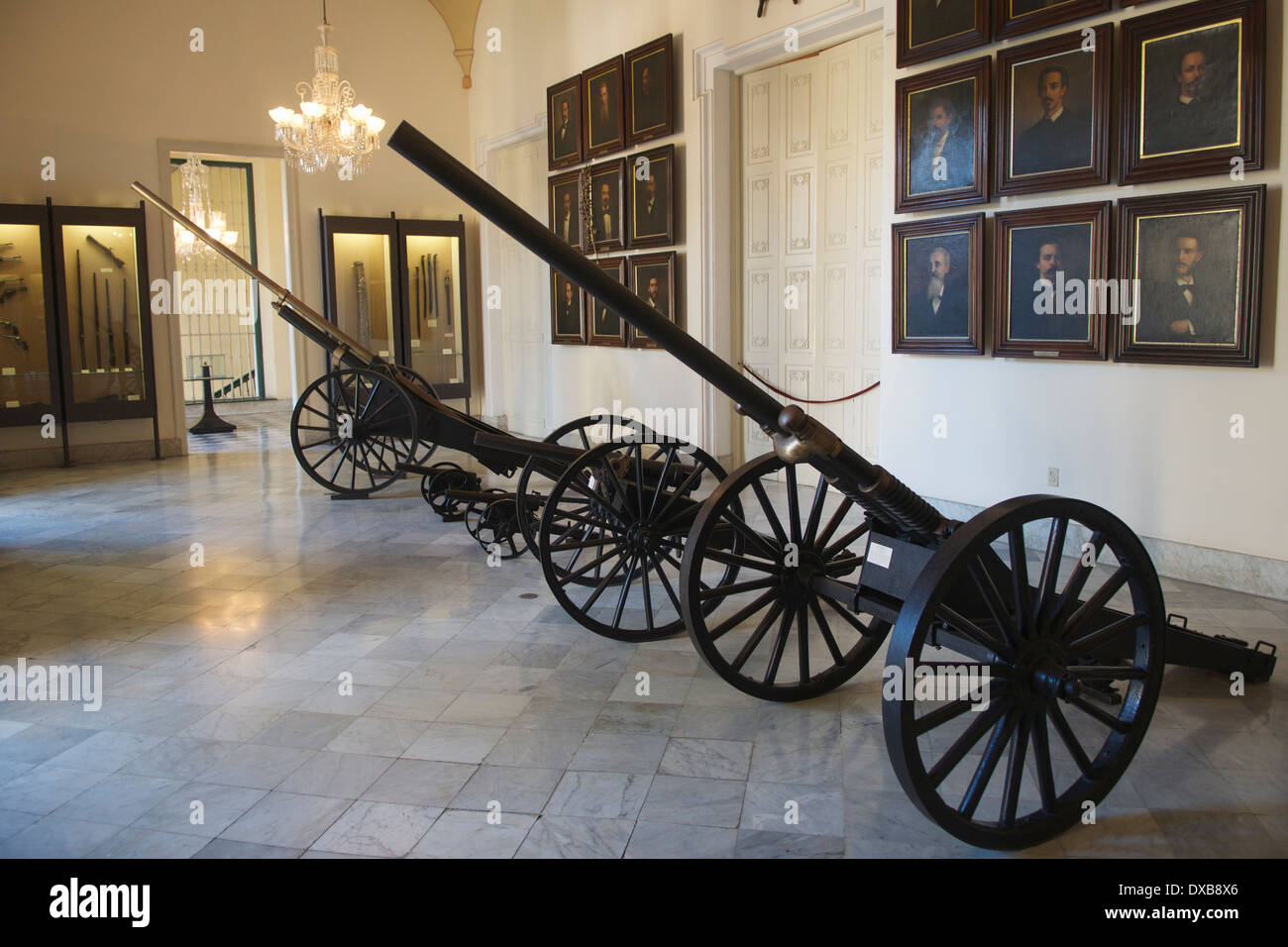 Kanons Palacio de Los Capitanes Generales Alt-Havanna-Kuba Stockfoto