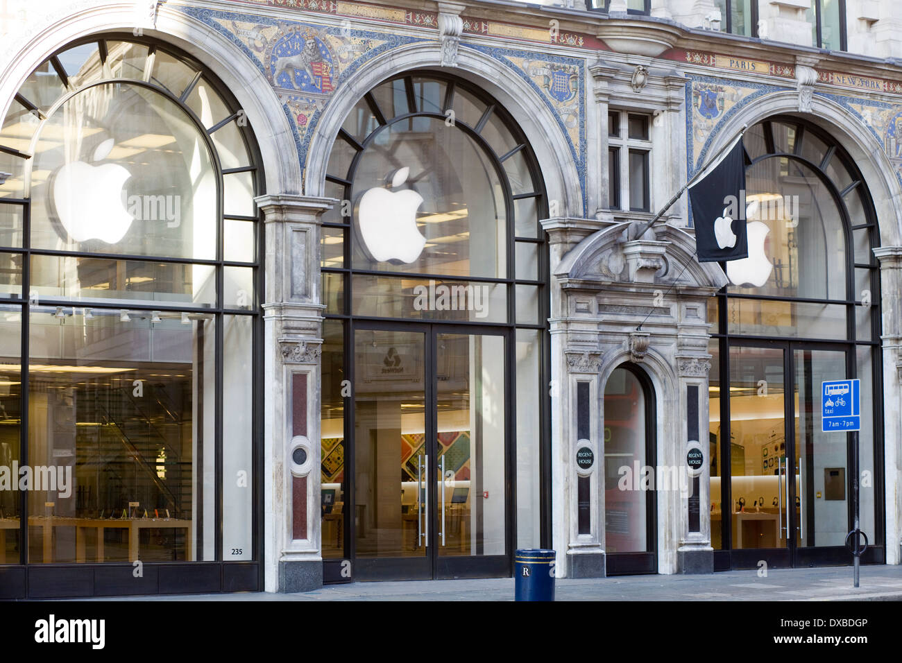 Der Apple Store Regent Street in London Stockfoto