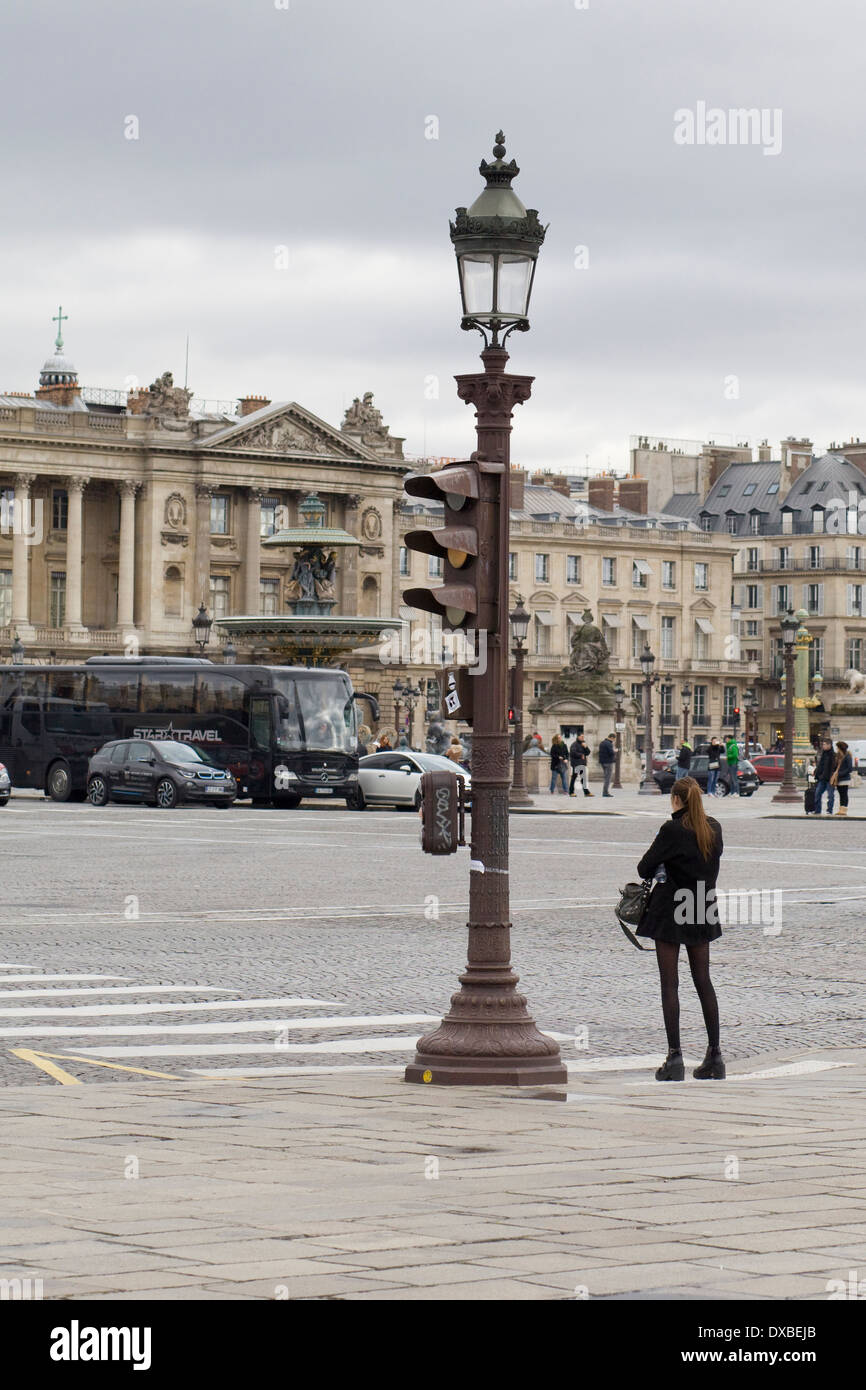 Der Place De La Concorde Paris Frankreich Stockfoto