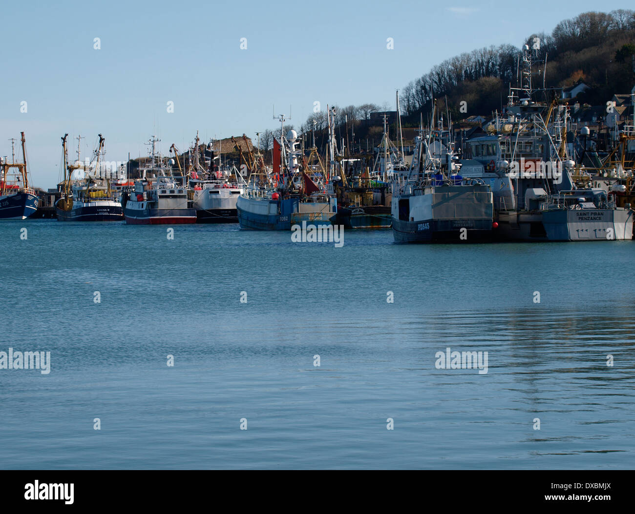 Newlyn Harbour, Penzance, Cornwall, UK Stockfoto