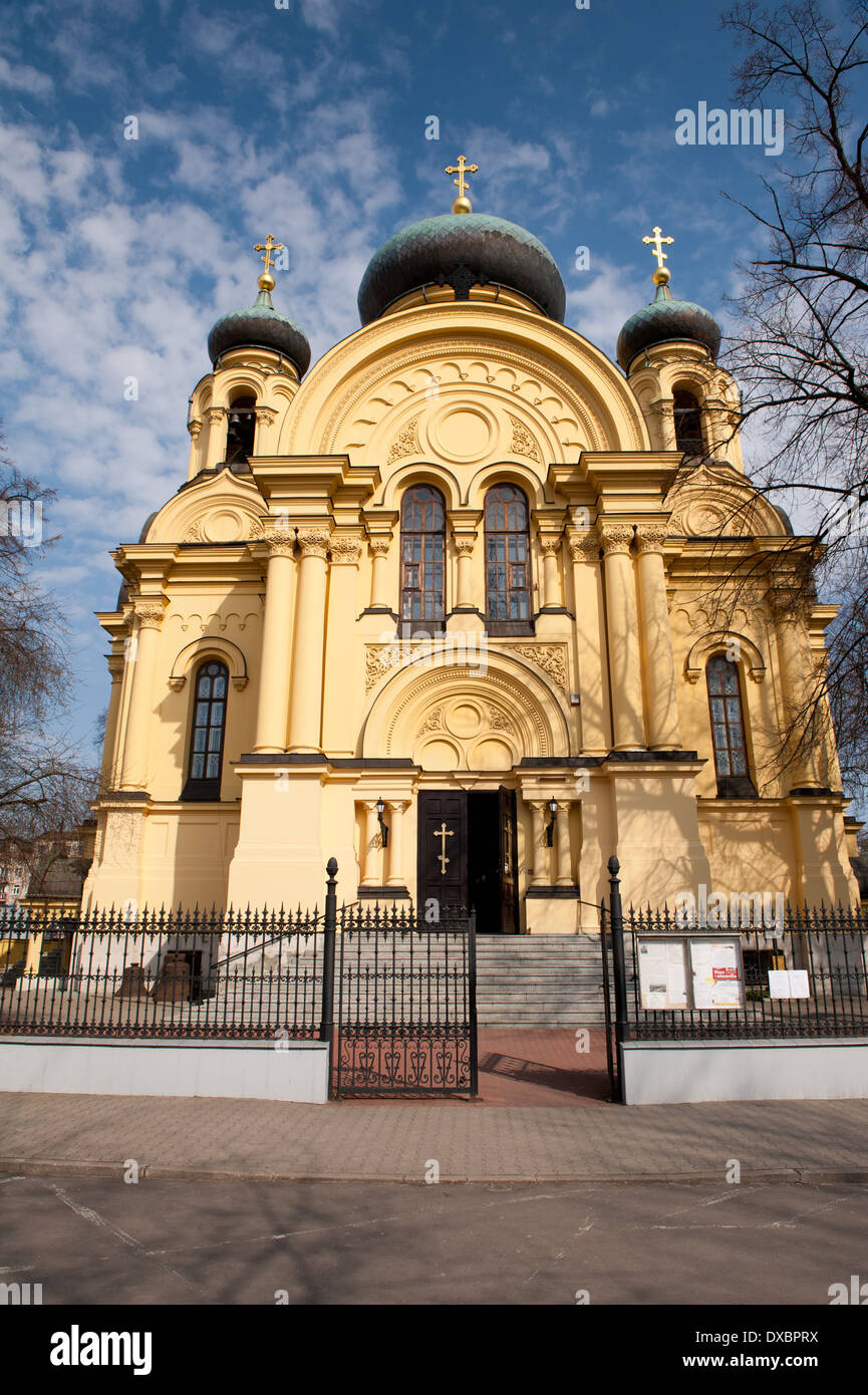 Östliche orthodoxe Kirche in Warschau Stockfoto