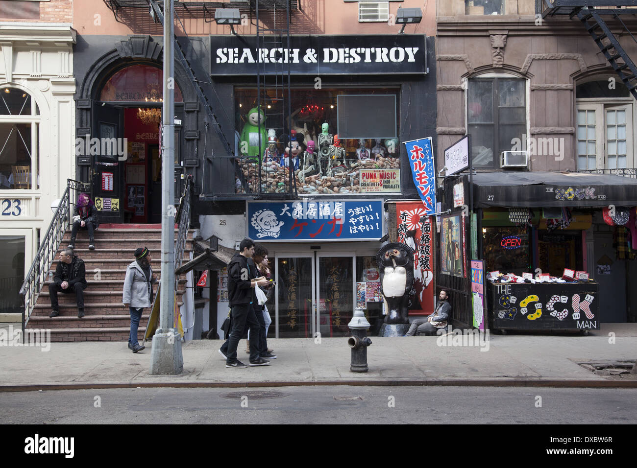 St.-Markus Platz, East Village, Manhattan, NYC. Stockfoto