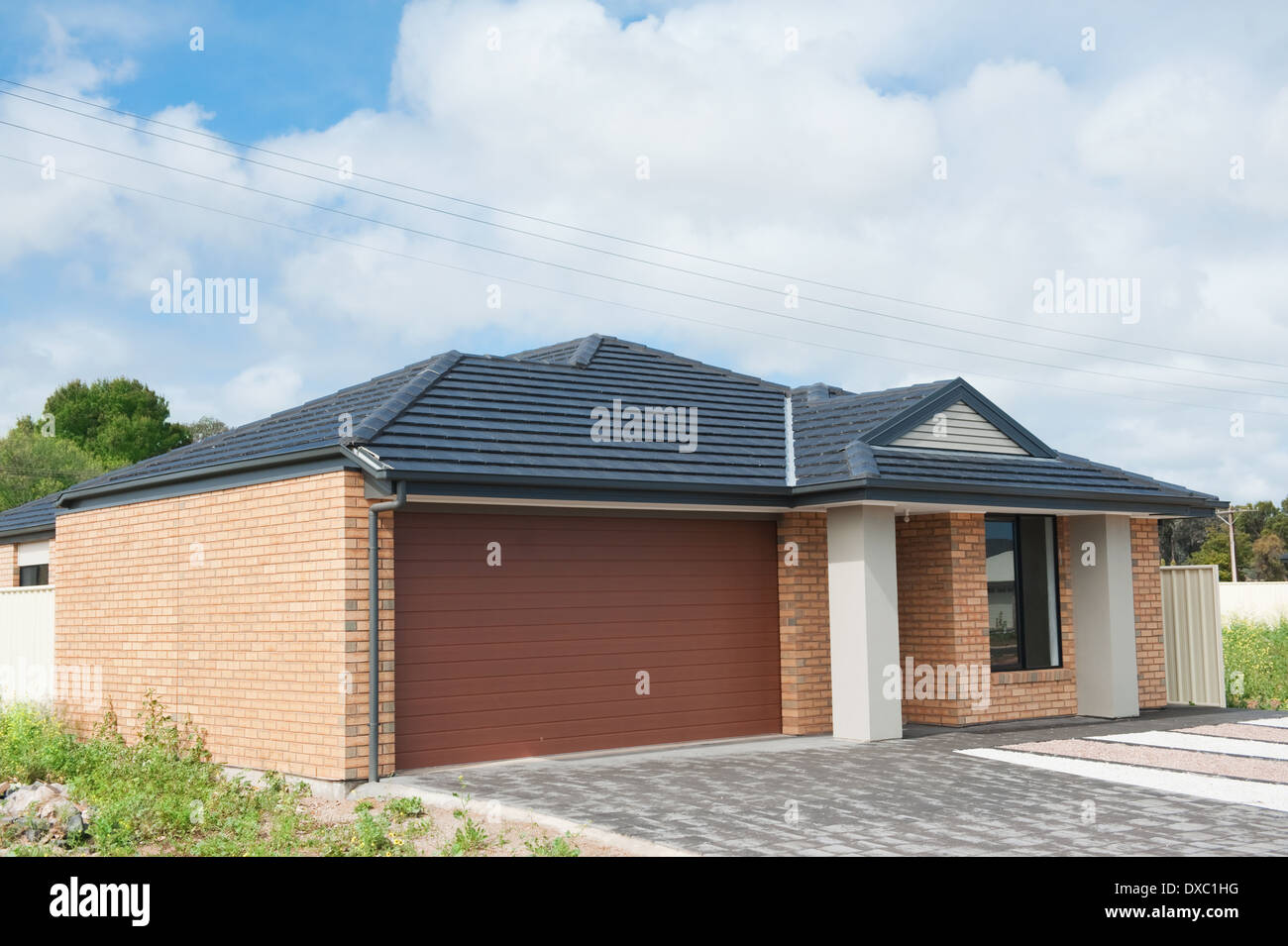 Typische Fassade eine moderne australische Vorstadthaus Stockfoto