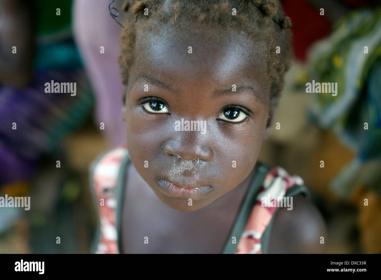 Afrikanische Mädchen in Burkino Faso Stockfoto