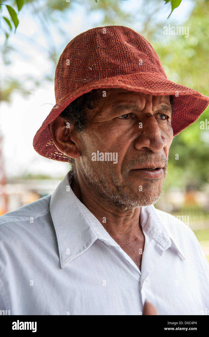 Afro-peruanischen Männer von yapatera Dorf. piura, Peru. Stockfoto