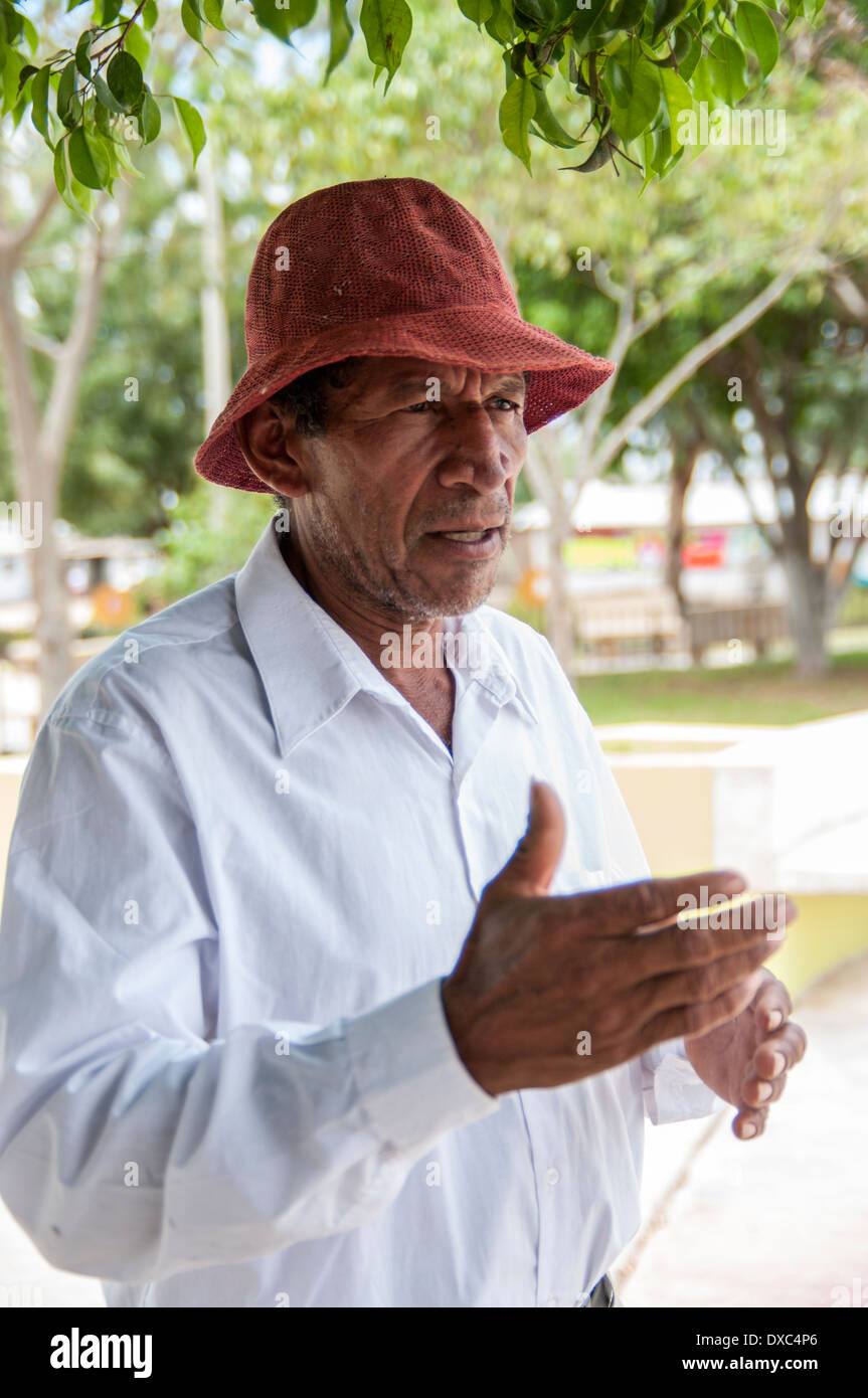 Afro-peruanischen Männer von yapatera Dorf. piura, Peru. Stockfoto