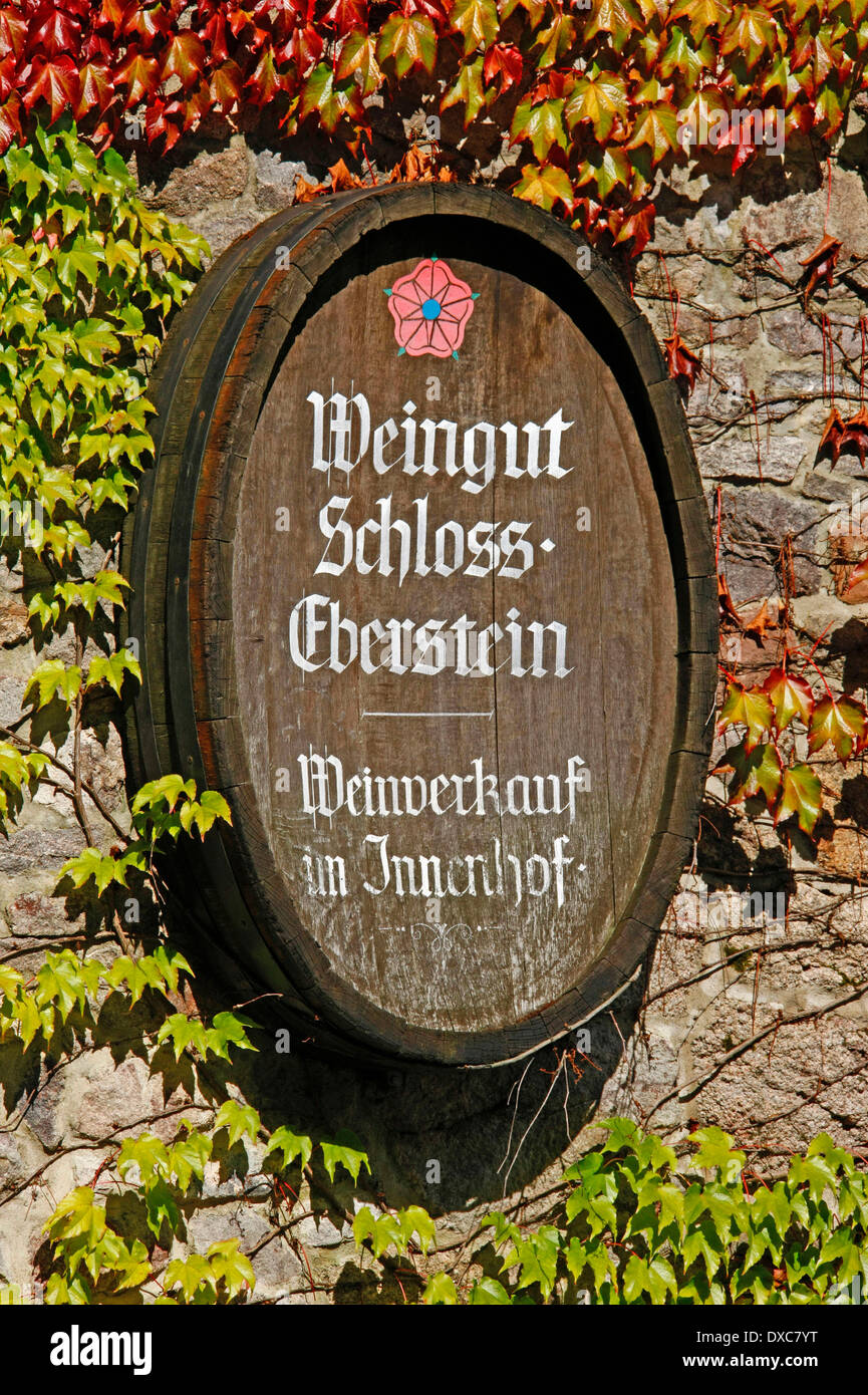 Weingut Schloss Eberstein, Gernsbach Stockfoto