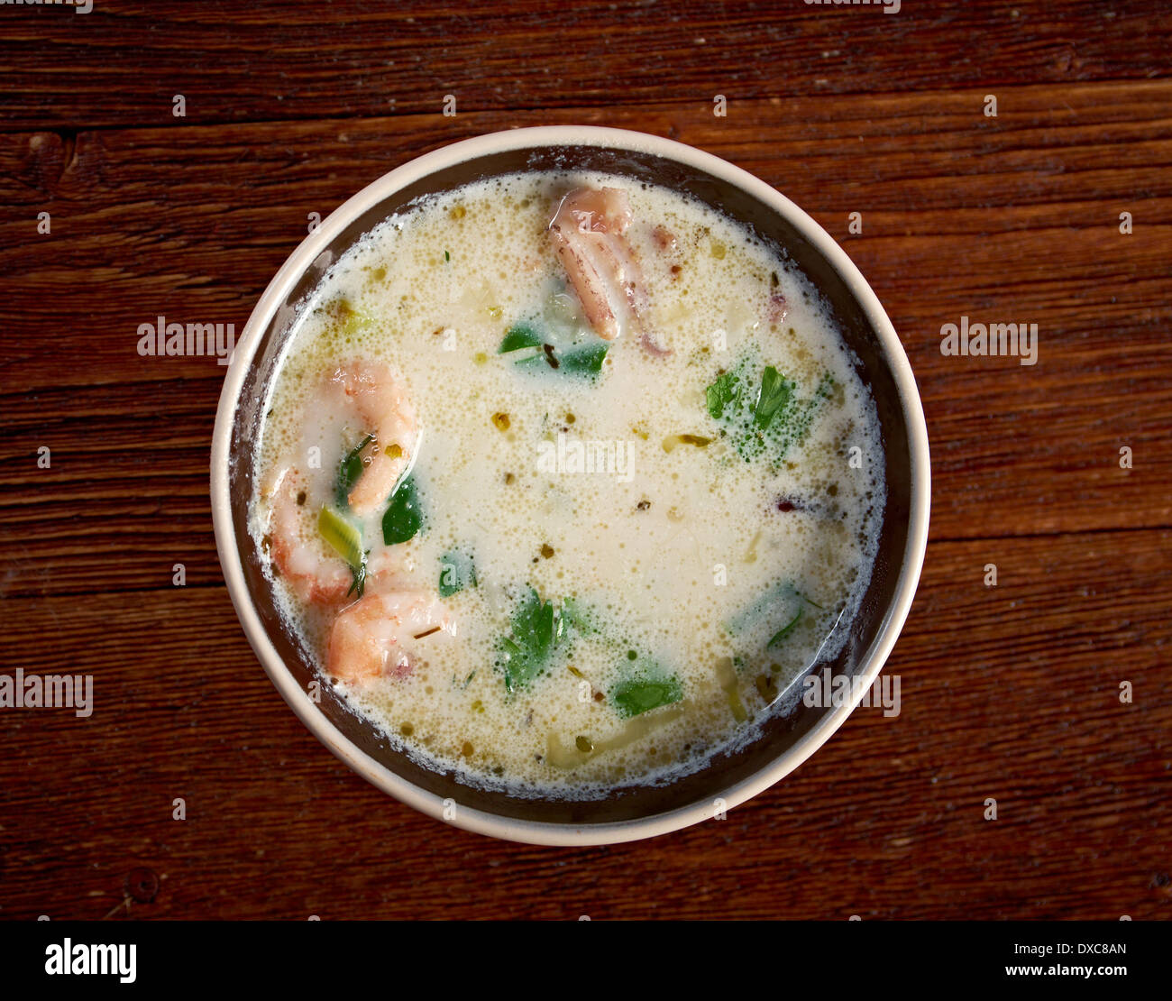Seafood Chowder .country cuisine.farm-Stil Stockfoto