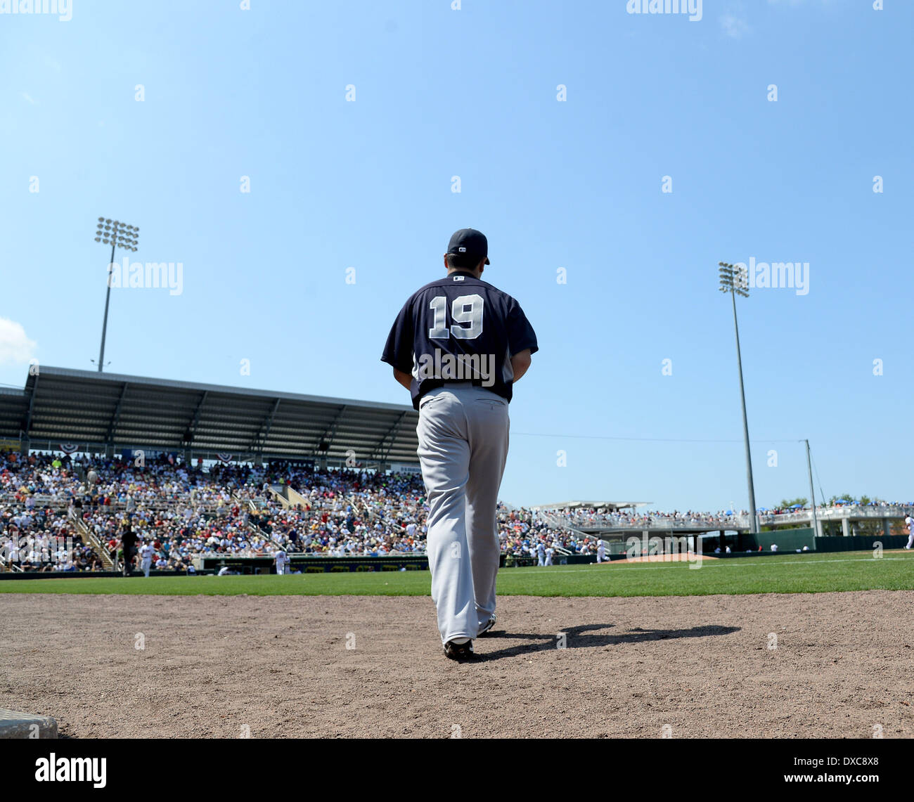Masahiro Tanaka (Yankees), 22. März 2014 - MLB: Masahiro Tanaka von der New York Yankees in einem Frühling Training Baseball-Spiel gegen die Minnesota Twins im Hammond Stadium in Fort Myers, Florida, USA. (Foto: AFLO) Stockfoto
