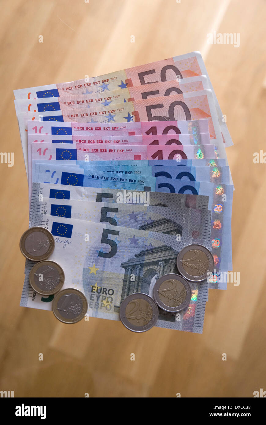 Euro-Geld Stockfoto