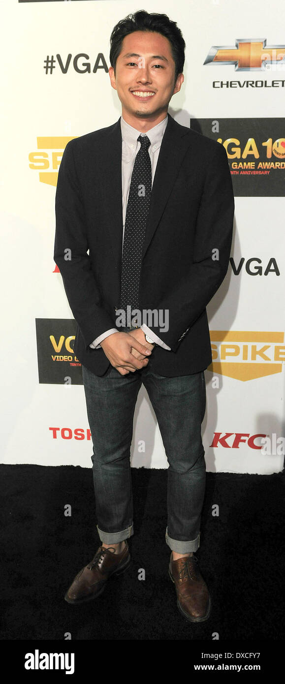 Steven Yeun auf Spike TV 10. jährlichen Video Game Awards in den Sony Studios in Culver City, Los Angeles, Kalifornien - 07.12.12 Credi Stockfoto