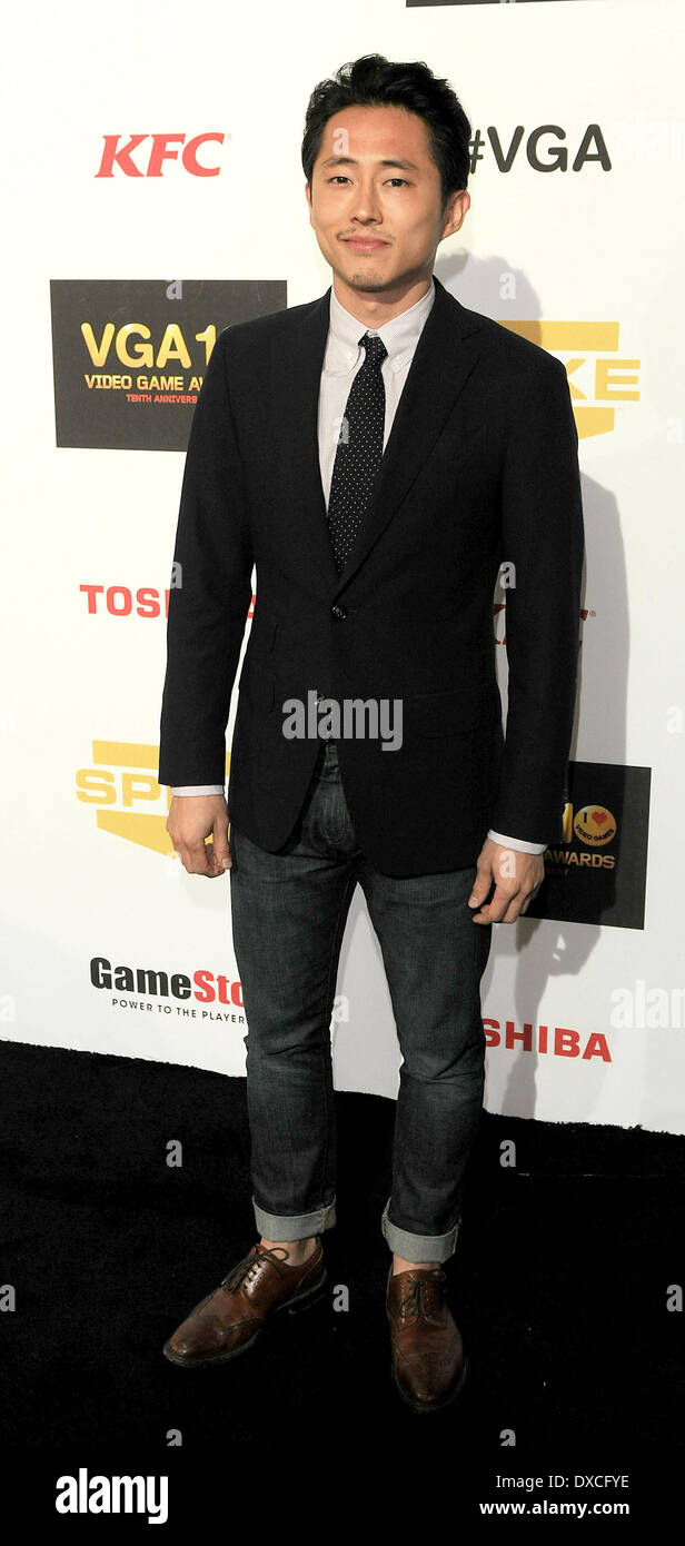 Steven Yeun auf Spike TV 10. jährlichen Video Game Awards in den Sony Studios in Culver City, Los Angeles, Kalifornien - 07.12.12 Credi Stockfoto