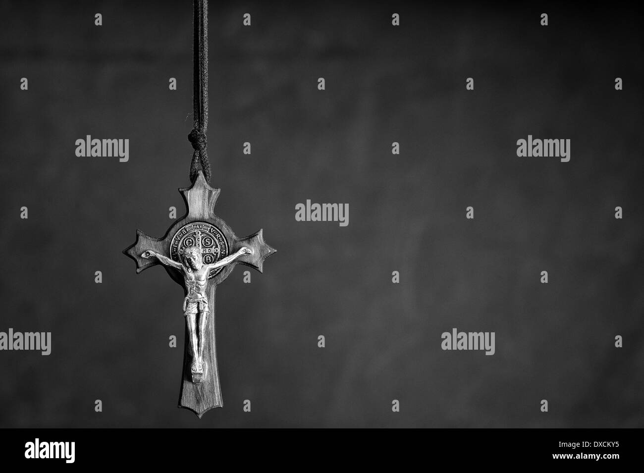 Das Kreuz des Heiligen Benedikt Stockfoto