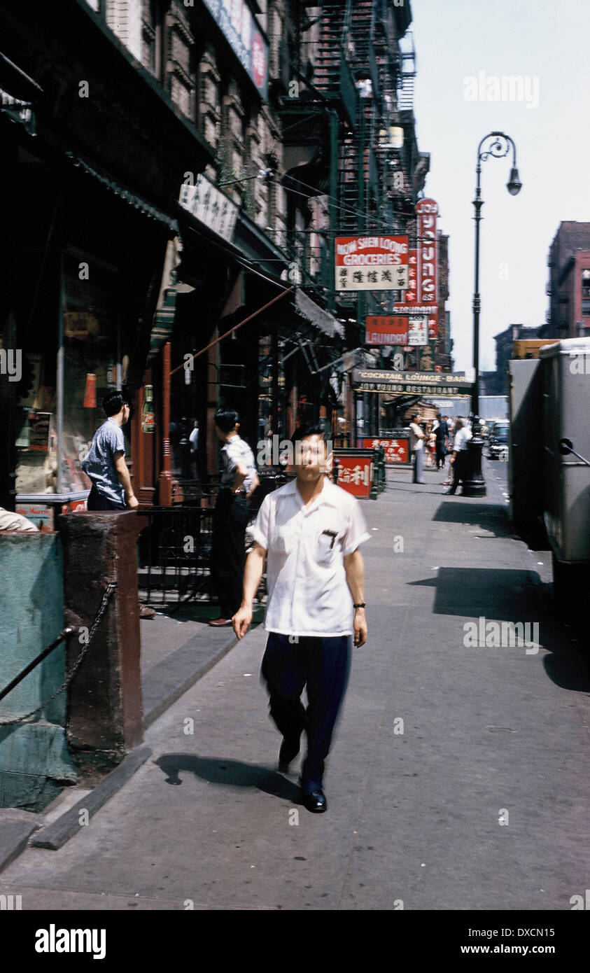 Chinatown New York in den 1950er Jahren Stockfoto