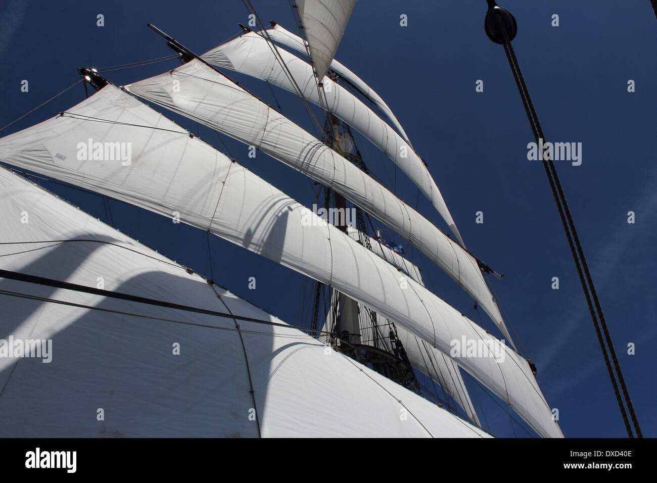 Segel der Clipper "Stad Amsterdam" Stockfoto