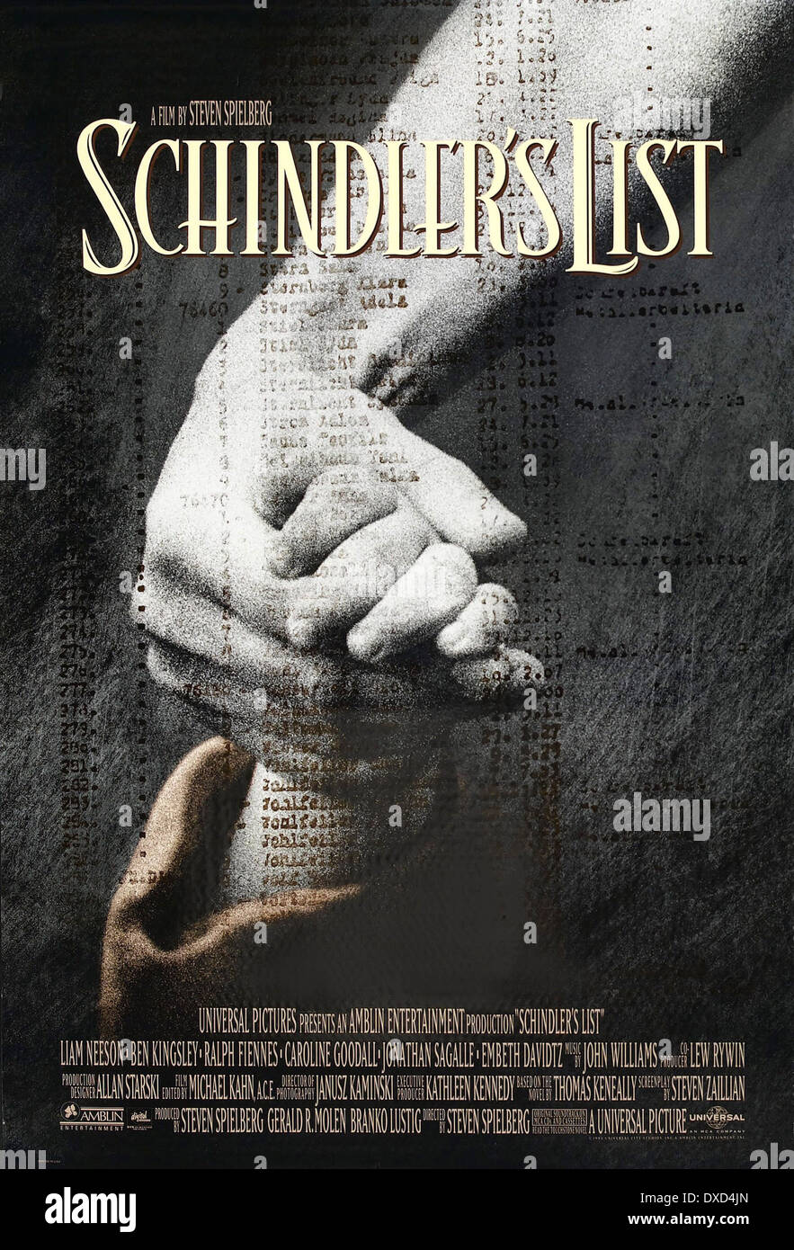 Schindlers Liste Stockfoto