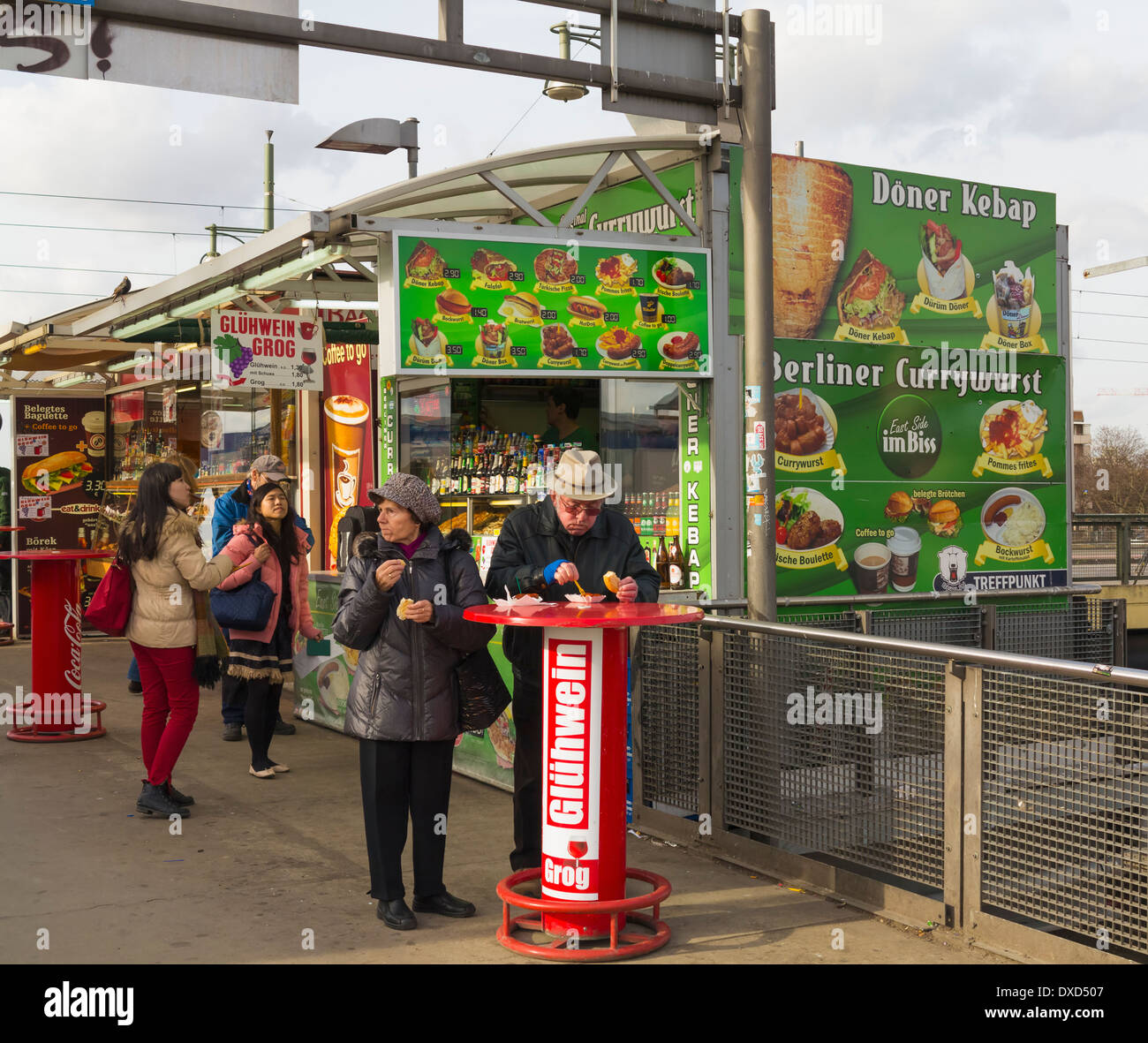 Bratwurst Wurst Stall, Berlin, Deutschland, Europa Stockfoto