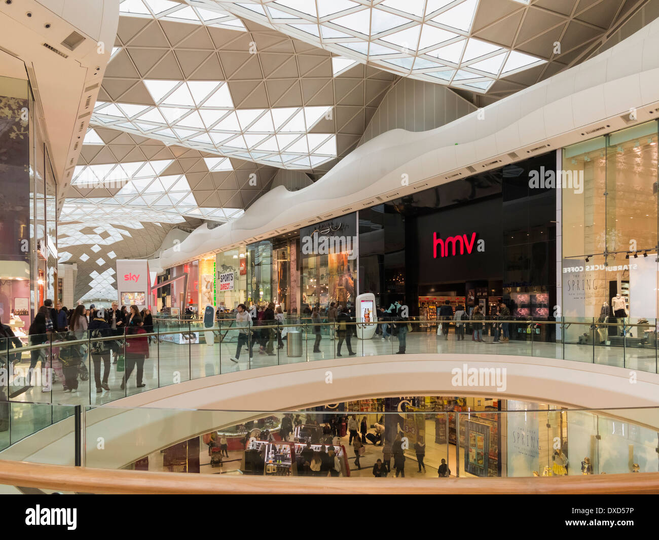Westfield Shopping Center in West-London, England, Vereinigtes Königreich Stockfoto