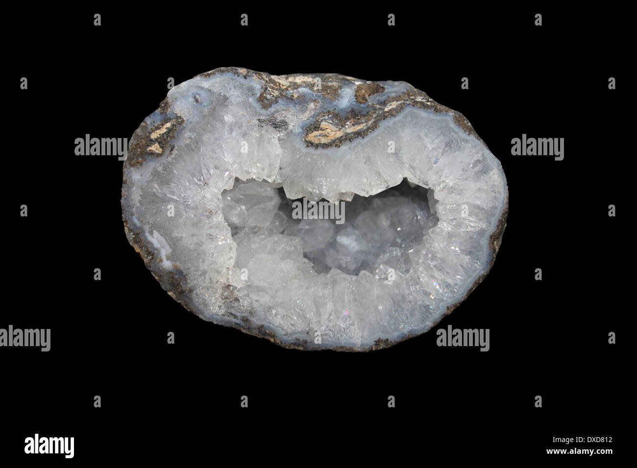 Quarz-Geode Stockfoto