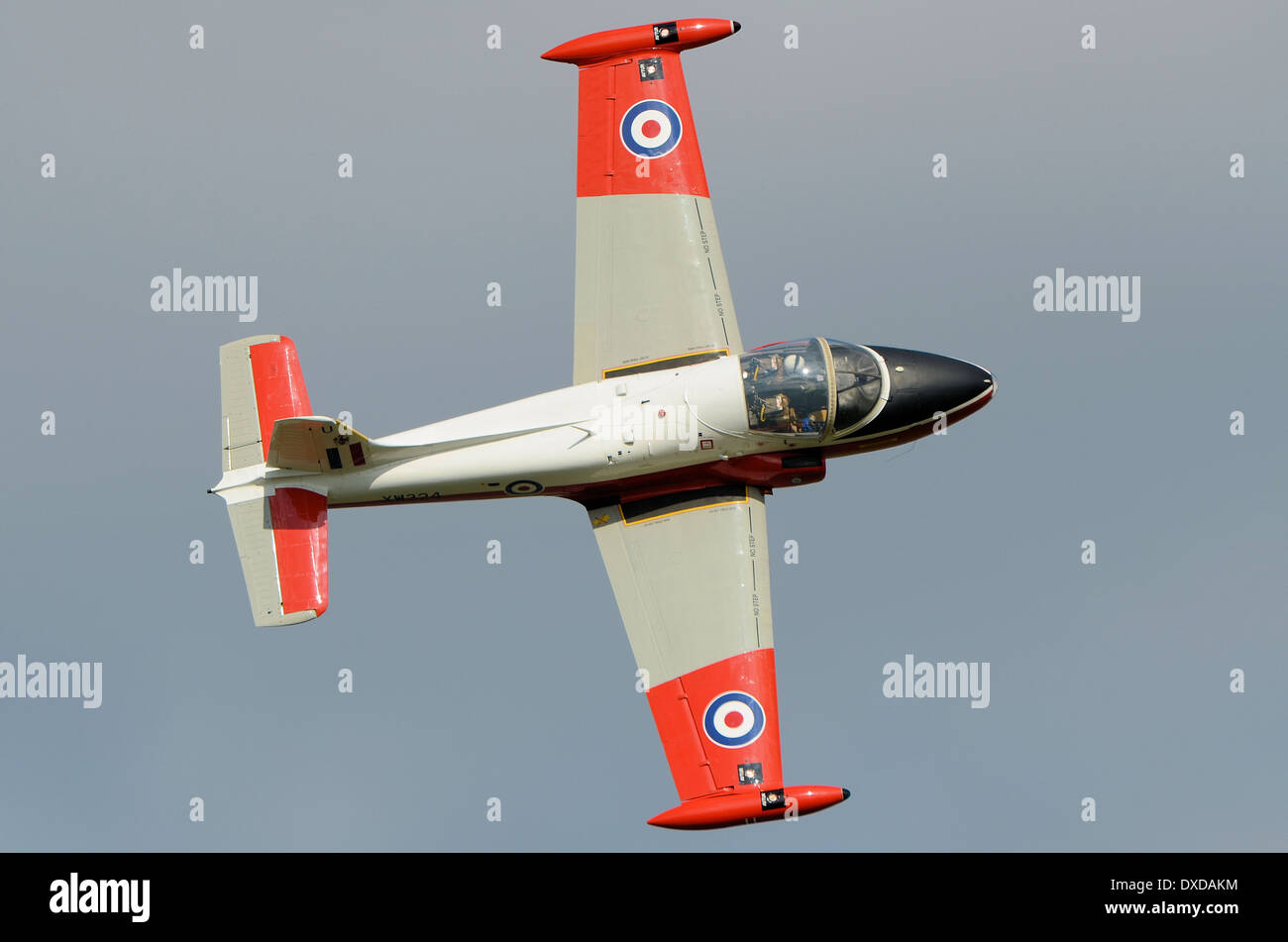 BAC Jet Provost (ursprünglich von der Jagd Percival gebaut) war ein britisches Jet-Trainer-Flugzeug, das von der RAF 1955–93 eingesetzt wurde. Training des Jet-Flugzeugs Stockfoto
