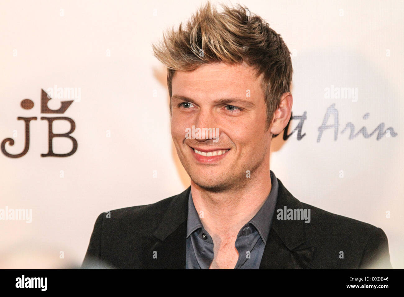 Eine inszenierte roten Teppich für die VH1-TV-Programm, ich (Herz) Nick Carter. Stockfoto