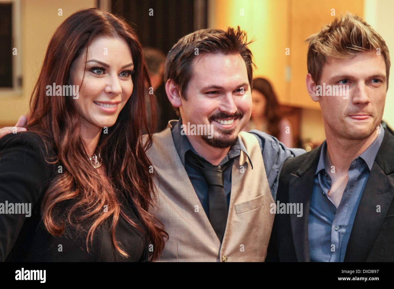 Eine inszenierte roten Teppich für die VH1-TV-Programm, ich (Herz) Nick Carter. Stockfoto