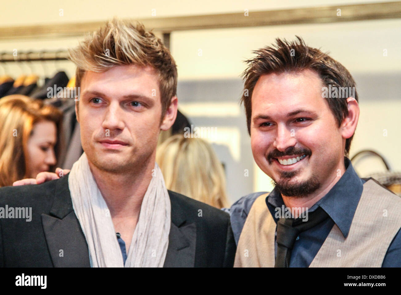 Eine inszenierte roten Teppich für die VH1-TV-Programm, ich (Herz) Nick Carter. Stockfoto